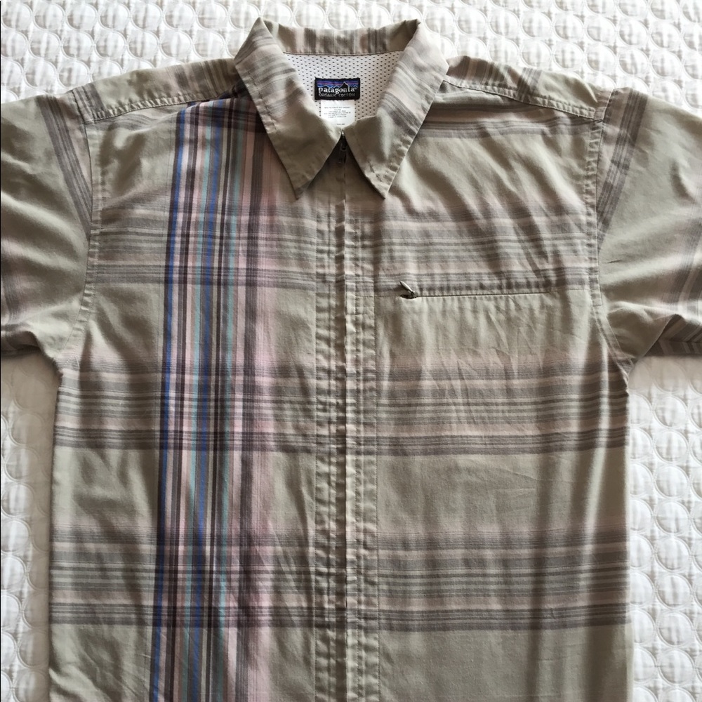 RARE AF. PATAGONIA FULL ZIP SUMMERTIME SHIRT. YEAH